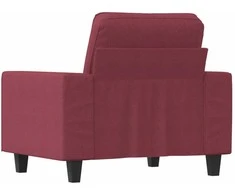 Sofa Krėslas, raudonojo vyno spalvos, 60cm, audinys