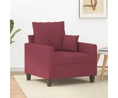 Sofa Krėslas, raudonojo vyno spalvos, 60cm, audinys