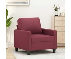 Sofa Krėslas, raudonojo vyno spalvos, 60cm, audinys