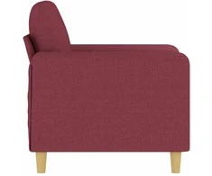 Sofa Krėslas, raudonojo vyno spalvos, 60cm, audinys