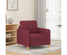 Sofa Krėslas, raudonojo vyno spalvos, 60cm, audinys