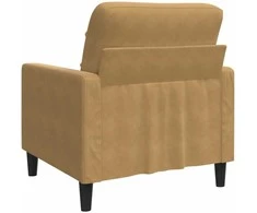 Sofa Krėslas, rudos spalvos, 60cm, aksomas