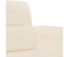 Sofa Krėslas, smėlio spalvos, 60cm, mikropluošto audinys