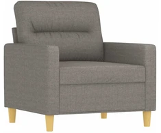 Sofa Krėslas su pakoja, taupe spalvos, 60cm, audinys