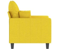 Sofa Krėslas, šviesiai geltonos spalvos, 60cm, audinys