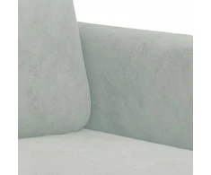 Sofa Krėslas, šviesiai pilkos spalvos, 60cm, aksomas