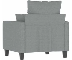 Sofa Krėslas, šviesiai pilkos spalvos, 60cm, audinys