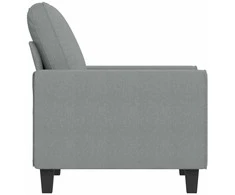 Sofa Krėslas, šviesiai pilkos spalvos, 60cm, audinys