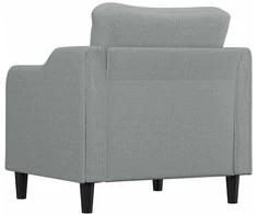 Sofa Krėslas, šviesiai pilkos spalvos, 60cm, audinys