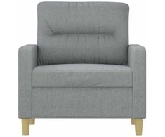 Sofa Krėslas, šviesiai pilkos spalvos, 60cm, audinys
