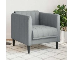 Sofa Krėslas, šviesiai pilkos spalvos, audinys