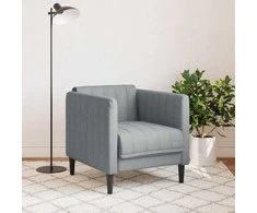 Sofa Krėslas, šviesiai pilkos spalvos, audinys