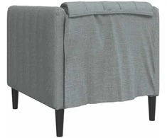 Sofa Krėslas, šviesiai pilkos spalvos, audinys