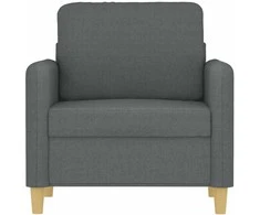 Sofa Krėslas, tamsiai pilkos spalvos, 60cm, audinys