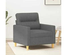 Sofa Krėslas, tamsiai pilkos spalvos, 60cm, audinys