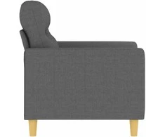 Sofa Krėslas, tamsiai pilkos spalvos, 60cm, audinys