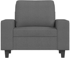 Sofa Krėslas, tamsiai pilkos spalvos, 60cm, audinys