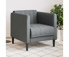 Sofa Krėslas, tamsiai pilkos spalvos, audinys