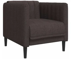 Sofa Krėslas, tamsiai rudos spalvos, audinys