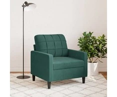 Sofa Krėslas, tamsiai žalios spalvos, 60cm, aksomas