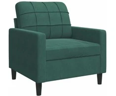 Sofa Krėslas, tamsiai žalios spalvos, 60cm, aksomas