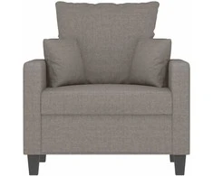 Fotelis Krėslas, taupe spalvos, 60cm, audinys