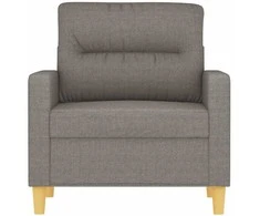 Fotelis Krėslas, taupe spalvos, 60cm, audinys