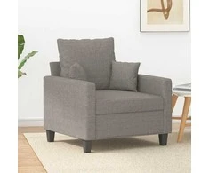 Fotelis Krėslas, taupe spalvos, 60cm, audinys