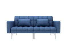 Sofa-lova, mėlynos spalvos, audinys