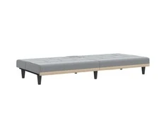 Sofa-lova su puodelių laikikliais, šviesiai pilka, audinys