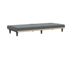 Sofa-lova su puodelių laikikliais, tamsiai pilka, audinys