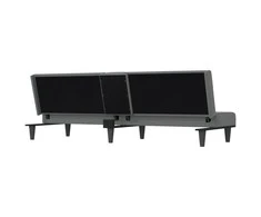 Sofa-lova su puodelių laikikliais, tamsiai pilka, audinys
