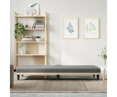 Sofa-lova su puodelių laikikliais, tamsiai pilka, audinys