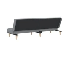 Sofa-lova, šviesiai pilkos spalvos, audinys