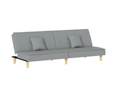 Sofa-lova, šviesiai pilkos spalvos, audinys