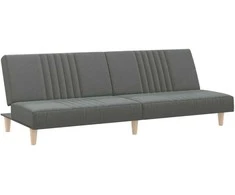Sofa-lova, tamsiai pilkos spalvos, audinys