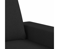 Sofa Sofos komplektas, 2 dalių, juodos spalvos, audinys