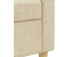 Sofa Sofos komplektas, 2 dalių, kreminės spalvos, audinys