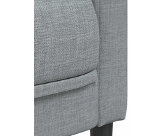 Sofa Sofos komplektas, 2 dalių, šviesiai pilkos spalvos, audinys