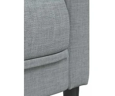 Sofa Sofos komplektas, 2 dalių, šviesiai pilkos spalvos, audinys