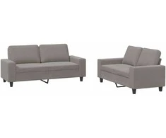 Sofa Sofos komplektas, 2 dalių, taupe spalvos, audinys