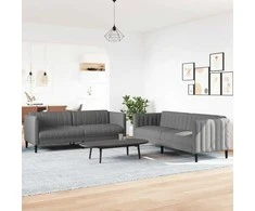 Sofa Sofos komplektas, 2 dalių, taupe spalvos, audinys