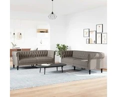 Sofa Sofos komplektas, 2 dalių, taupe spalvos, audinys