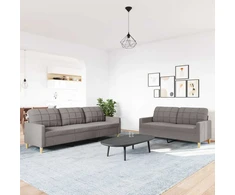 Sofa Sofos komplektas, 2 dalių, taupe spalvos, audinys