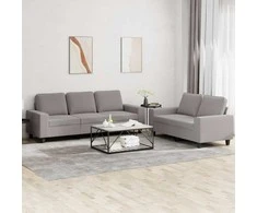Sofa Sofos komplektas, 2 dalių, taupe spalvos, audinys
