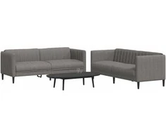 Sofa Sofos komplektas, 2 dalių, taupe spalvos, audinys