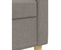 Sofa Sofos komplektas, 2 dalių, taupe spalvos, audinys