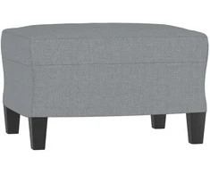 Sofa Sofos komplektas, 3 dalių, šviesiai pilkos spalvos, audinys