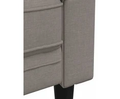 Sofa Sofos komplektas, 3 dalių, taupe spalvos, audinys