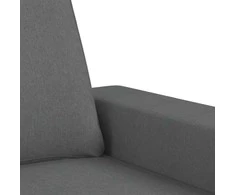 Sofa Sofos komplektas, 4 dalių, tamsiai pilkos spalvos, audinys